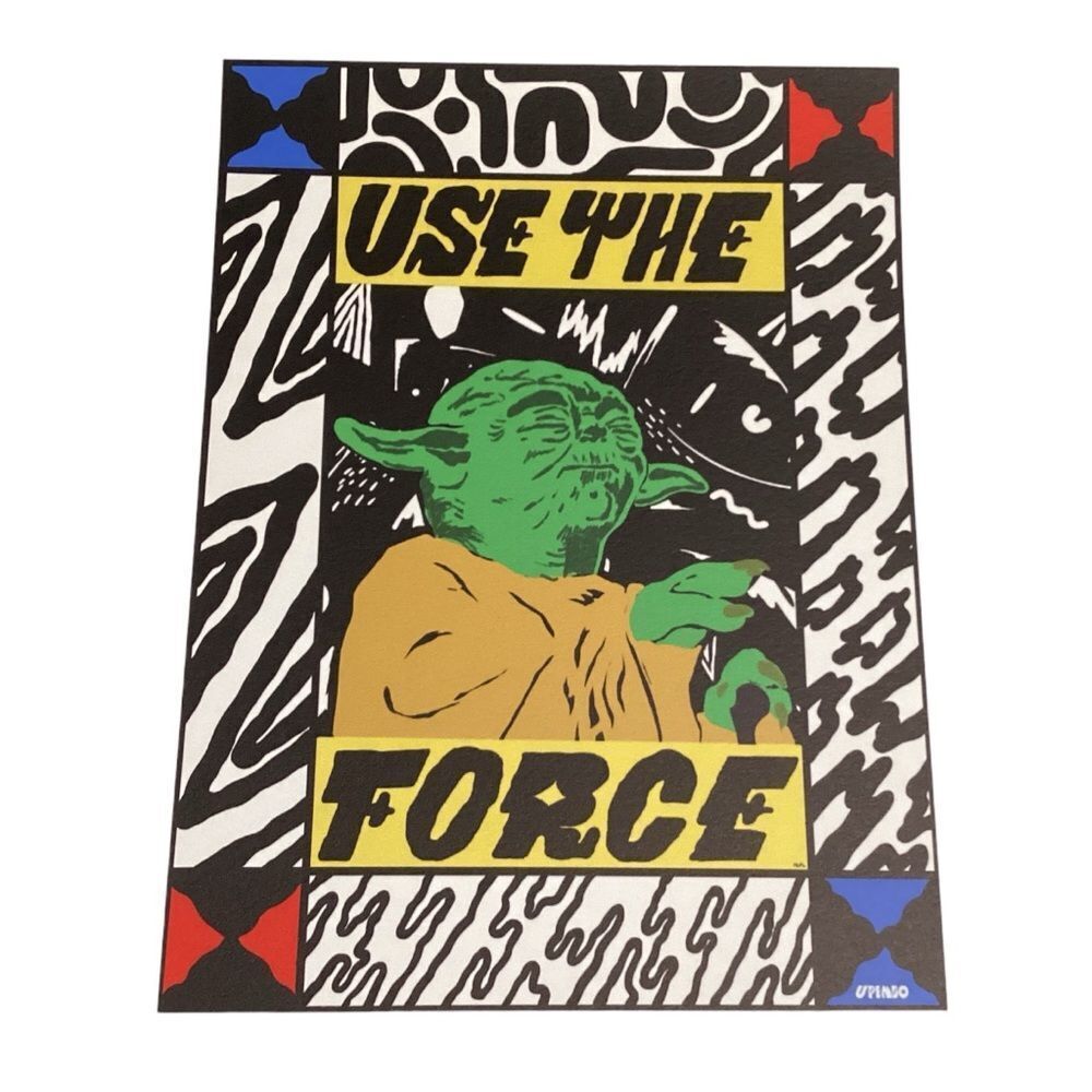 Society6 Yoda "Use The Force" Mini‎ Art Print NEW